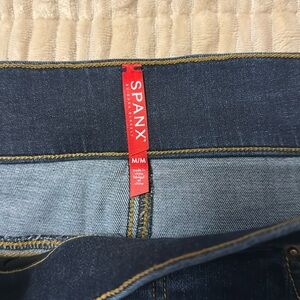 Spanx cropped flare jeans.